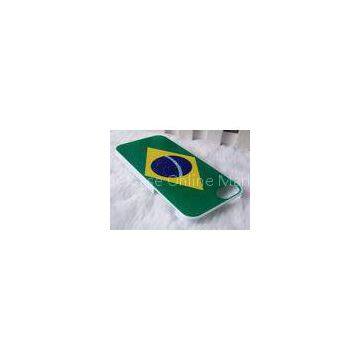 Ecofriendly TPU IPhone 5s Cell Phone Cases Brazil Flag Finished photo-1