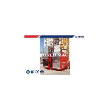 SS100 / 100 Construction Lifter Machinery Two Cage for Building Material photo-2