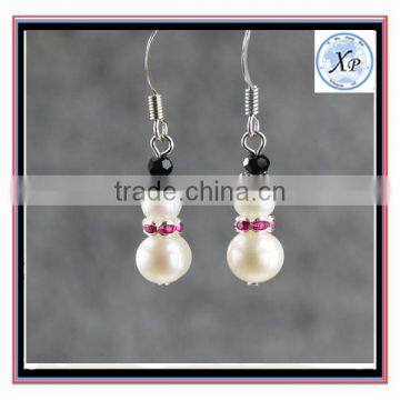 Best Selling Popular Chirstmas snowman pearl drop earrings