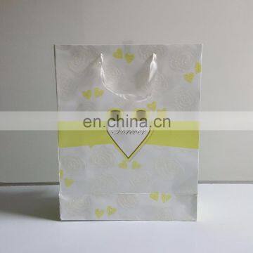 Custom cheap promotional decoration light up food shopping gift recycled paper bag