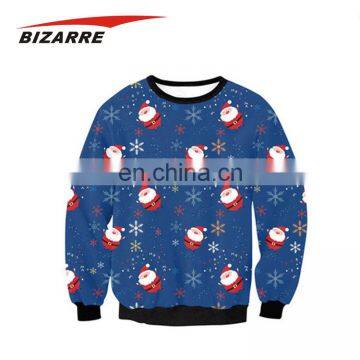 Christmas Slim Fit Sublimation Unisex Cheap Pullover Hoodies