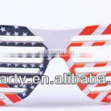 SGN-0658 American flag party sunglasses Shutter shades glasses