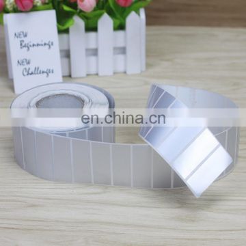 Custom adhesive dumb silver lable/brushed silver PVC self-adhesive stickers printing