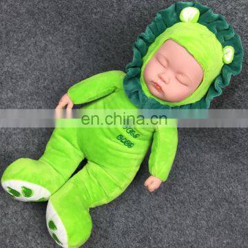 Baby sleep budy plush silicone doll toy