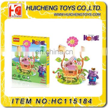 DIY wood house DIY toy children making wood material house ASTM EN71 EN62115