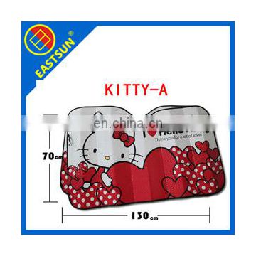 HELLO kitty printing PE foldable car sunshade