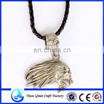 Skull jewellery necklace pirate pendant(N20249)