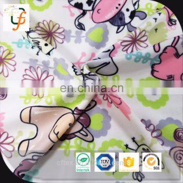 100% kids cheap microfiber brushed polyester fabric from china