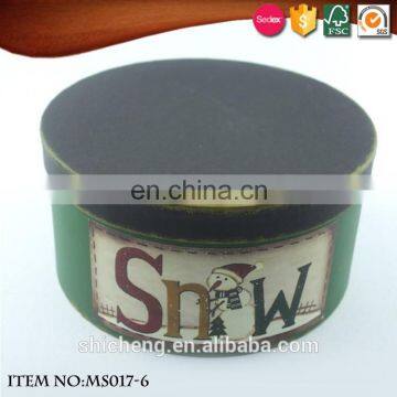 2016 Winter Cardboard Candy Round Gift Packaging Box With Lid photo-4