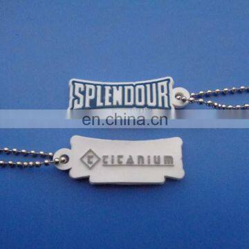 Customized double-sided 3D embossed logo rubber soft pvc zipper puller