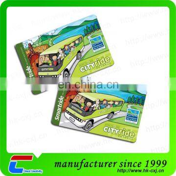 public high frequency 13.56MHZ rfid pvc bus smart card transportation card