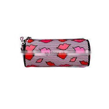 fashion red lips priting Cosmetic bag