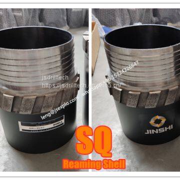 SQ reaming shell, impregnated diamond core drill bits & reamers, exploration drilling, rock coring, geotechnical drilling reaming shells
