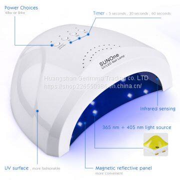 Gel UV LED Nail Lamp Nail Dryer 48W Gel Nail Polish LED UV Light with 3  Timers Professional Nail Art Tools Accessories White