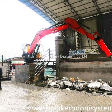 Pedestal Hydraulic Rockbreaking Boom Systems