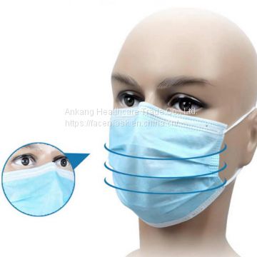 Face mask disposable earloop 3 ply face mask with earloop earloop 3ply face mask