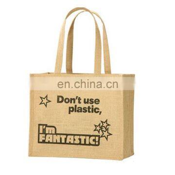 100% plant based personalized tote jute bag