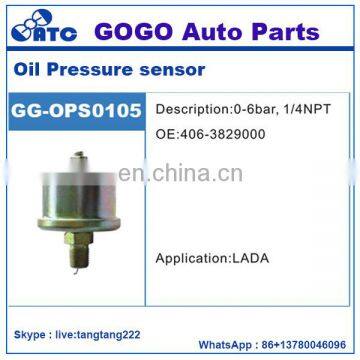 0-6 bar 1/4NPT Oil Pressure Sensor for Lada OEM 406-3829000