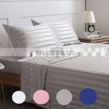Hot Sales Comforter Luxury Striped Bed Sheet Bedding Set From China photo-6
