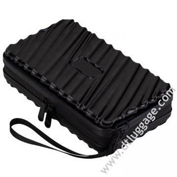 Customized Logo Fashion Waterproof ABS PC Mini Travel Storage Bag Small Women Beauty Travel Make Up Luggage Case photo-3