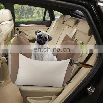 Luxury Dog Car Seat Portable Travel Dog Bed Multifunctional Pet Car Seat Bed with Handle