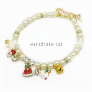 High-end pearl pet neck collar cat necklace for dog cat jewelry