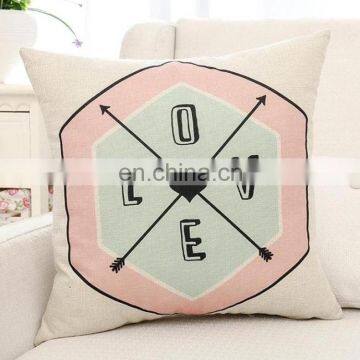 English Alphabet Geometric Pattern Car Sofa Bed Fashion Cushion photo-2