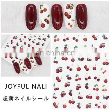JOYFUL 645-654 679-684 Hot Sale Diy Nail Stickers Orange Rainbow Cherry Flower Fruit 3d Nail Sticker photo-2