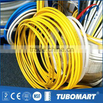 Tubomart Wholesale new style metal and plastic pipe flexible yellow pvc gas pipe with standard