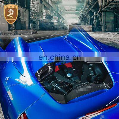 Carbon Fiber FRP Car Engine Hood Covers MISA Style Fits For Fer-rari 488 GTB Modification Auto Parts Engine Hood photo-3