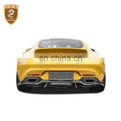 High Quality RZ Style Carbon Fiber Side Skirts Spoiler Front Lip Rear Diffuser Body Kits For Mercedes Bens AMG GT photo-5