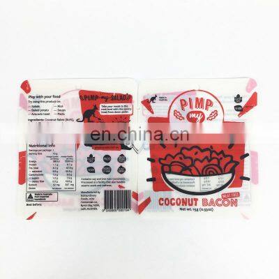 Heat Seal Plastic Flat Bag Custom Color Printed Three Side Sealed Pouch for Food Packaging photo-4