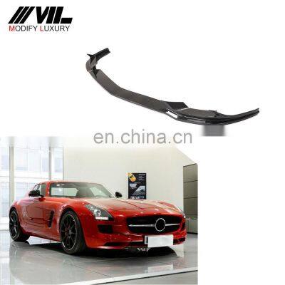 Modify Luxury SLS Class C197 Carbon Fiber Front Lip for Mercedes Benz C197 AMG Coupe Convertible 2-Door 2010-2013