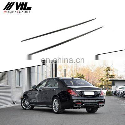 Carbon Fiber Side Skirts for Mercedes Benz S Class S63 S65 AMG Sedan 4-Door 14-18