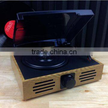 Classic Vintage Design!!! Simple Turntable& Vinyl Record LP& Gramophone With PC Link/3 Speed LP