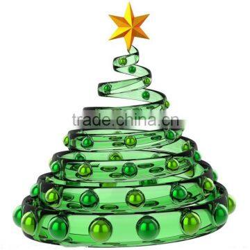 Special Shape Spiral Christmas Tree with Decoration