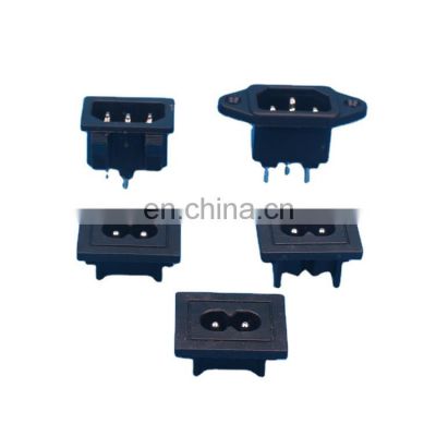 10A 250VAC 3 Pin Inlet Connector Plug Certification Approval AC Power Socket With power extension socket