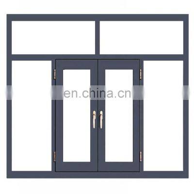 New design picture cheap aluminum double glass window and door price