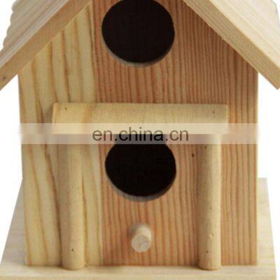 Garden Custom Promotion Gift Finished Classical Wooden Carved Bird House photo-4