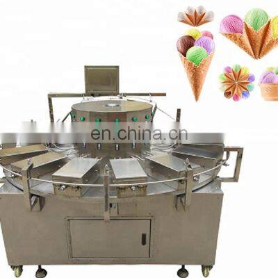 Commercial Used Semi Automatic Snow Wafer Biscuit Ice Cream Sugar Kono Cones Baking Making Equipment Pizza Cone Machine for sale