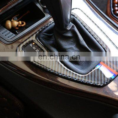 For BMW E90 E92 3 Series 2005-2012 Interior Trim Carbon Fiber Gear Shift Control Panel Cover Stickers LHD RHD Accessories photo-5