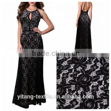 Mesh embroidery lace fabric for garment