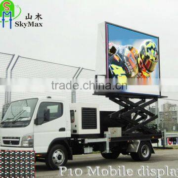 P10 MOVIE VIDEO advertising truck mobile led car speed display