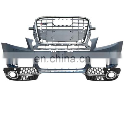 car bodikits SQ5 front bumper  for Audi Q5 high quality body kits with mesh bumper grill 2013 2014 2015 2016 2017