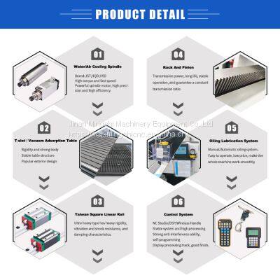 3 Axis 1325 Automatic Woodworking Advertising Making 3D CNC Router Machine for Furniture Cabinet Cutting Foam Acrylic MDF PVC Wood Carving Aluminum Engraving photo-3