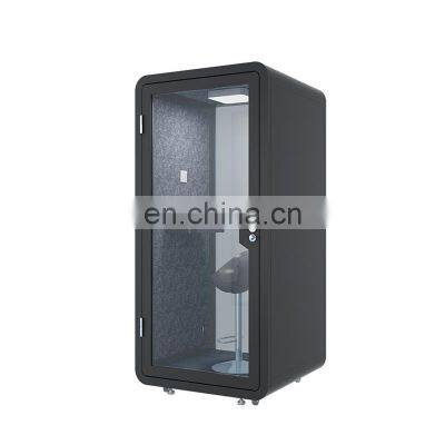 30dB Sound Proof Denoise Room With 10mm Transparent Tempered Glass Audiometric Booth Piano for School photo-2