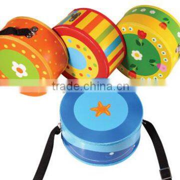 2015 Christmas Gift Scottish Musical Instruments Wooden Drum Kids Wooden Drum Set Toy Drum Head Goat Skin Musical photo-2