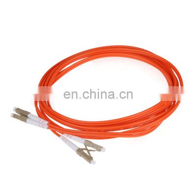 Rose Red Color  Multimode Duplex Dual OM1 OM2 LC to LC 3m MM Optical patch cord