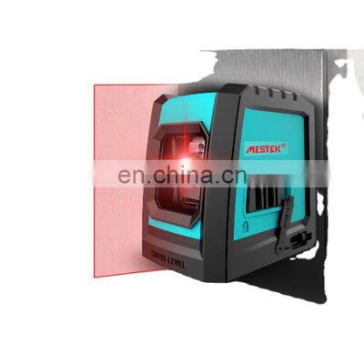 MESTEK Best price 2 lines cross line self-leveling line rotary 360 Degree red beam laser level Meter New laser leveling