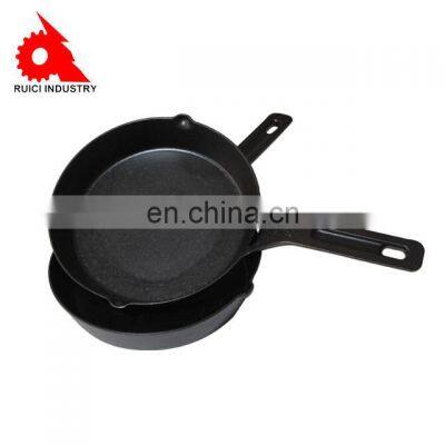 Non stick round pre seasoned  bbq grill pan skillet cast iron